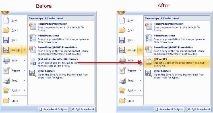 Как презентацию в формате pdf переделать в формат pptx