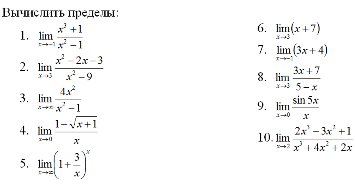 Пределы вариант 7. Предел функции примеры. Как вычислить предел функции. Вычислить предел функции примеры. Простейшие пределы примеры.
