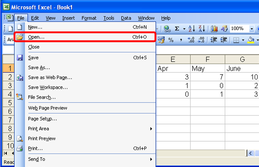 Включи excel. Формат excel 2003. Меню файл в эксель. Меню Формат в эксель. Файл в меню в экселе.