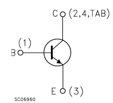 Транзистор на рисунке имеет следующие выводы