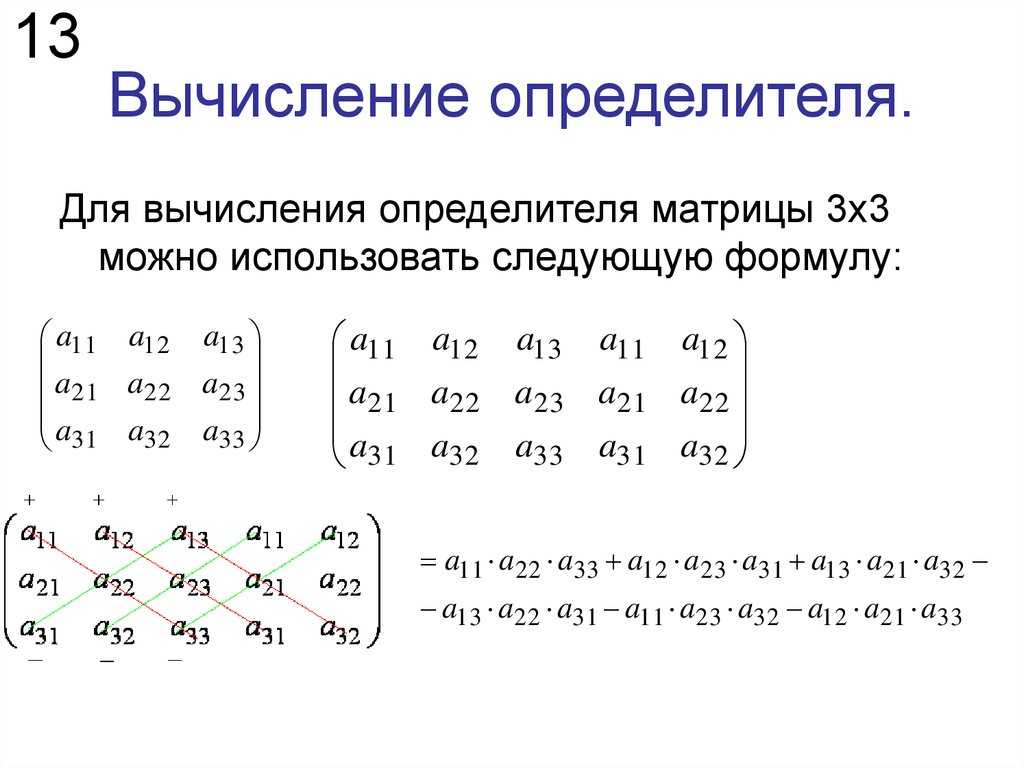 Пример определителя