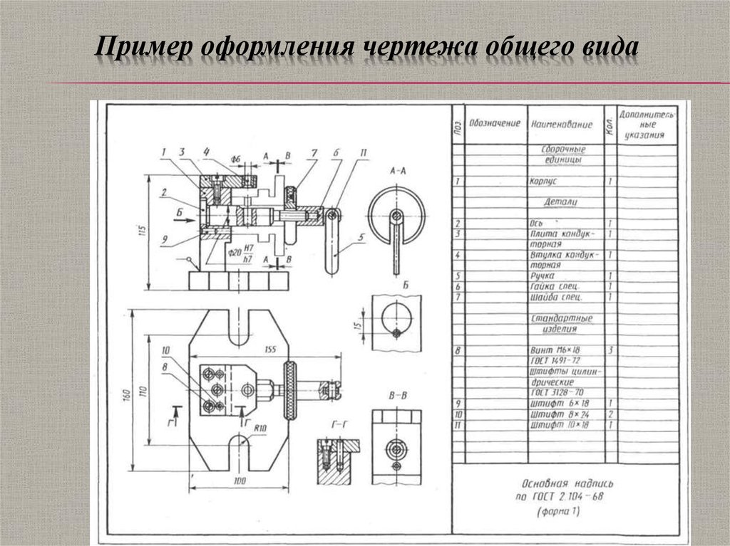 Позиции на сборочном чертеже. Спецификация чертежа общего вида. Чертеж общего вида таблица составных частей. Чертеж общего вида ЕСКД. ЕСКД спецификация чертежа общего вида.