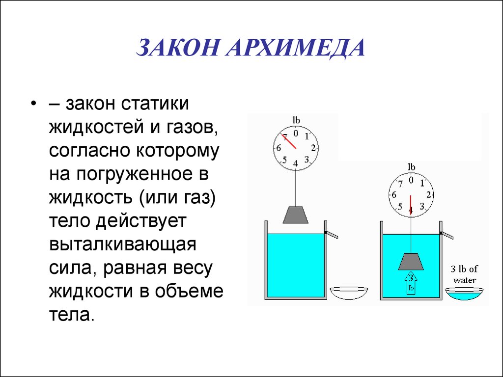 Проект сила архимеда