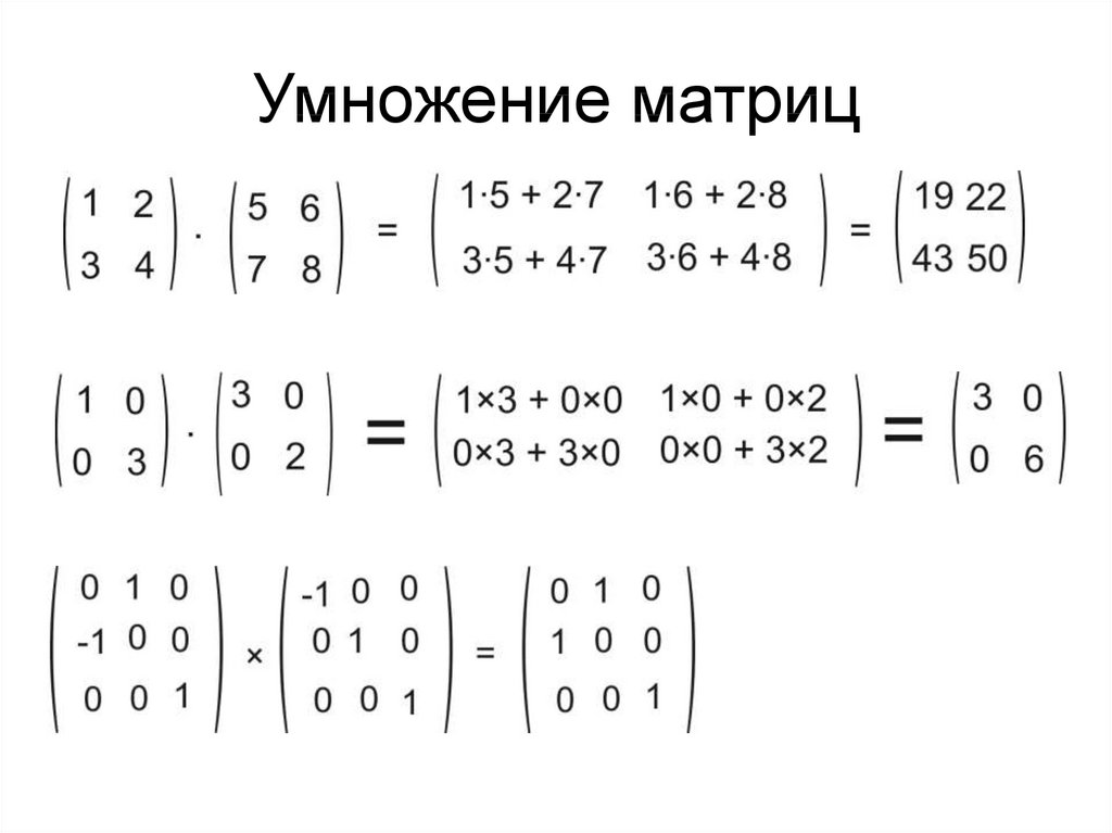 Умножение матриц схема