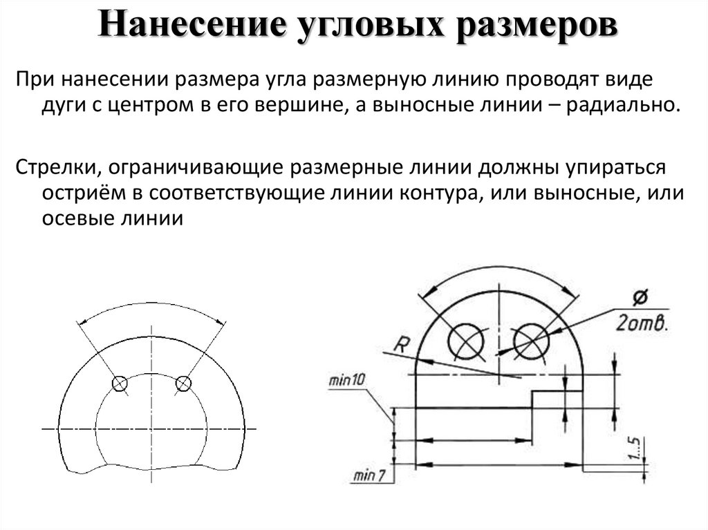 Высота цифр на чертеже по госту