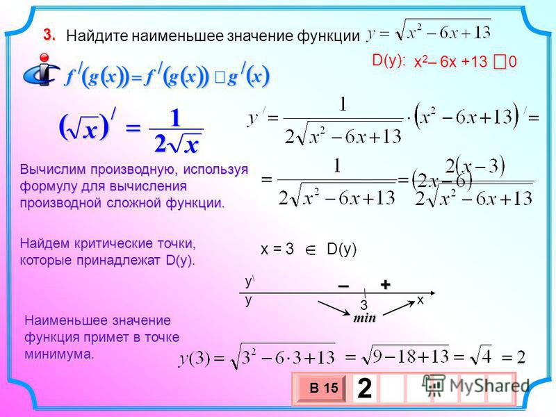 Найдите наименьшее значение функции y x4 8x2 1