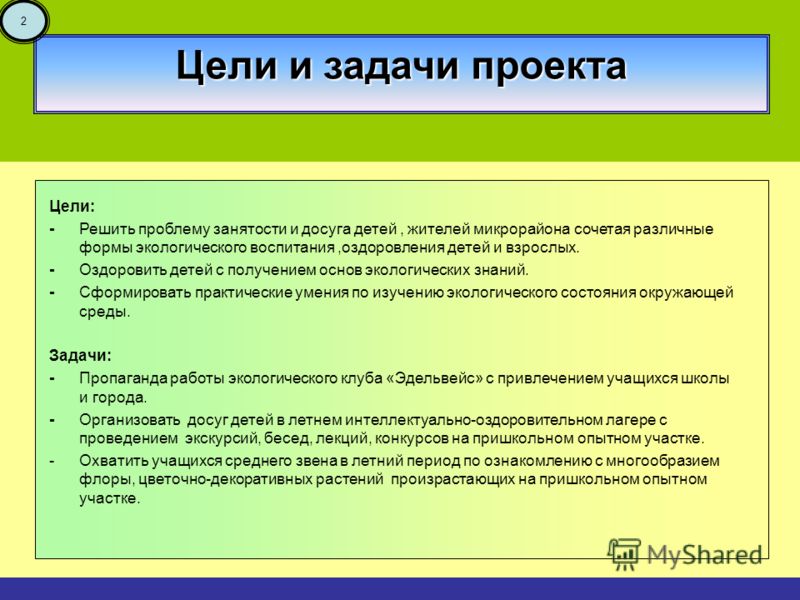 Как написать цель индивидуального проекта