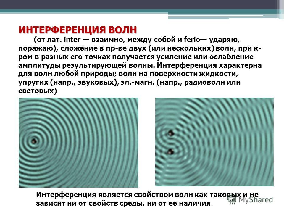 Интерференция волн. Физика, 11 класс. Интерференция волн.. Интерференция механических волн. Интерференция звуковых волн. Интерференция электромагнитных волн.