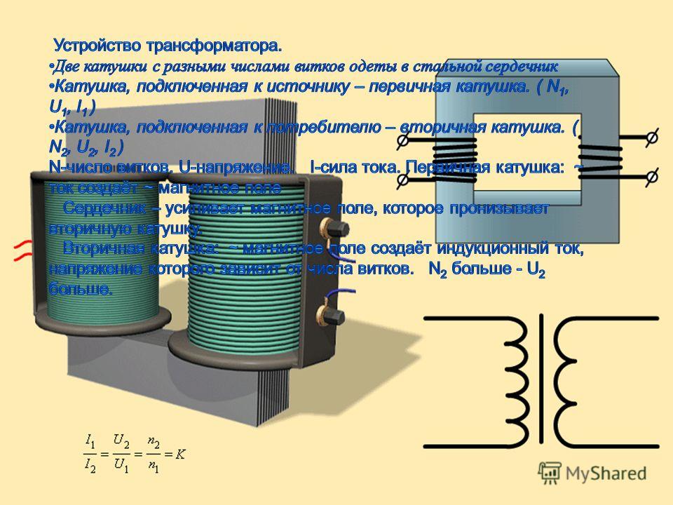 Устройство трансформатора