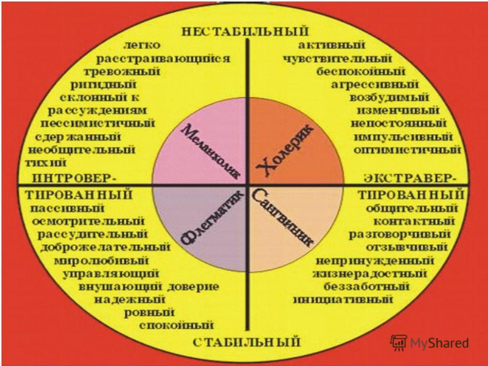 Презентация тест темперамент