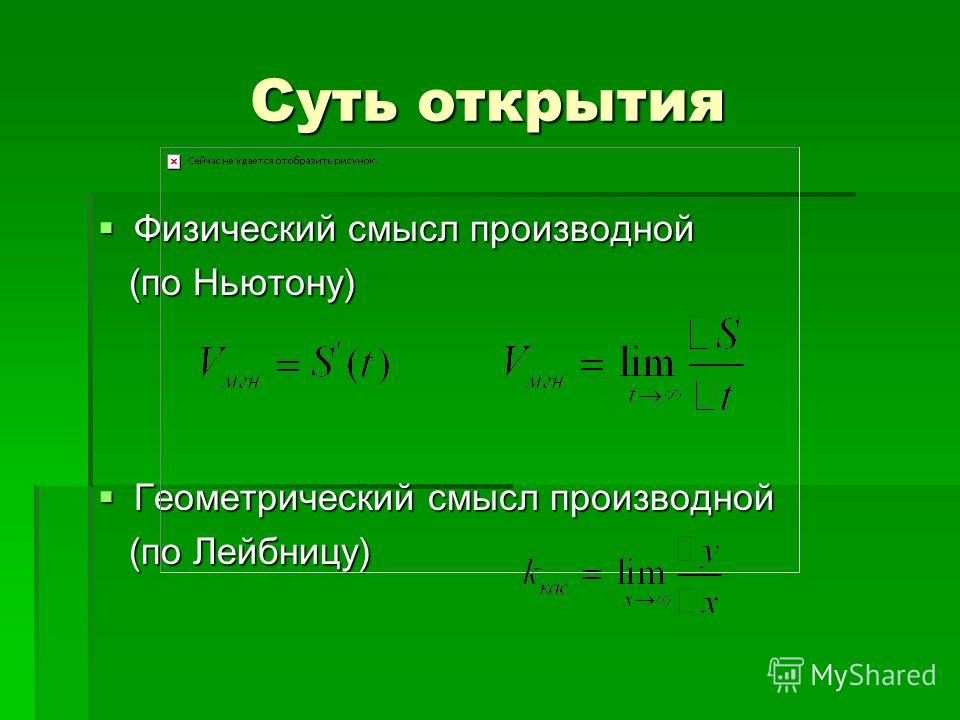 Формула производной по направлению