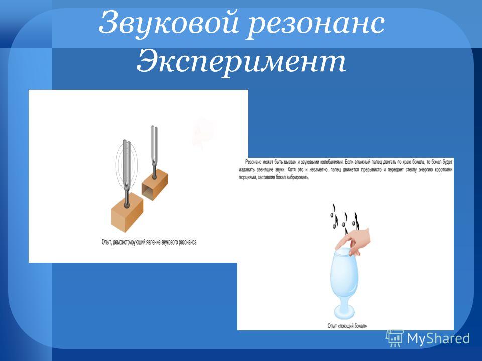 Звуковой резонанс презентация