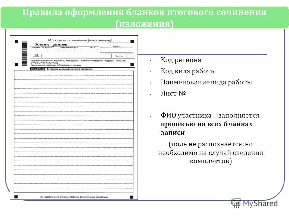 Оформление сочинения по литературе образец