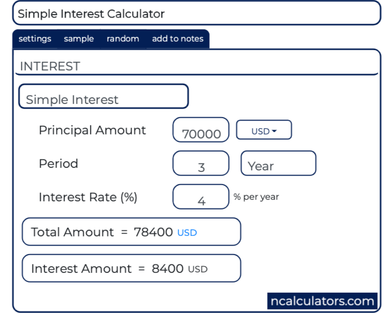 Lc   Simple Interest Calculator 