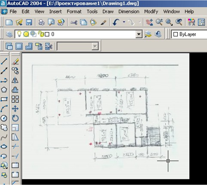 Чертеж в программе autocad состоит из