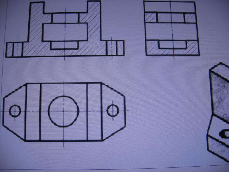 Как нарисовать деталь в разрезе