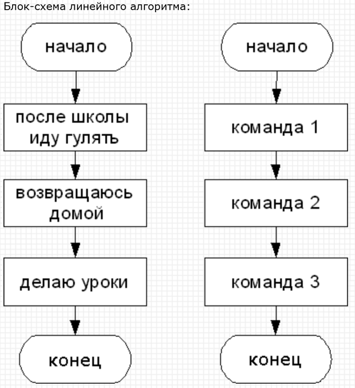 Блок схема линейного алгоритма. Алгоритмическая конструкция линейного алгоритма блок схема. Блок схема линейного алгоритма в информатике. Блок схема алгоритма линейной структуры.