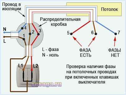 Как на схеме обозначается фаза и ноль