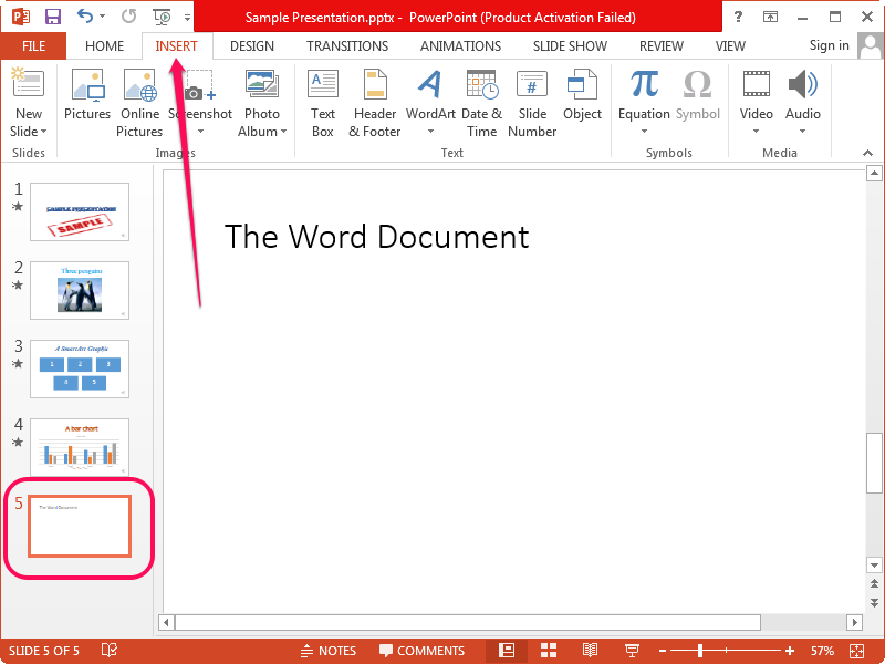 Как из word перевести в powerpoint презентацию