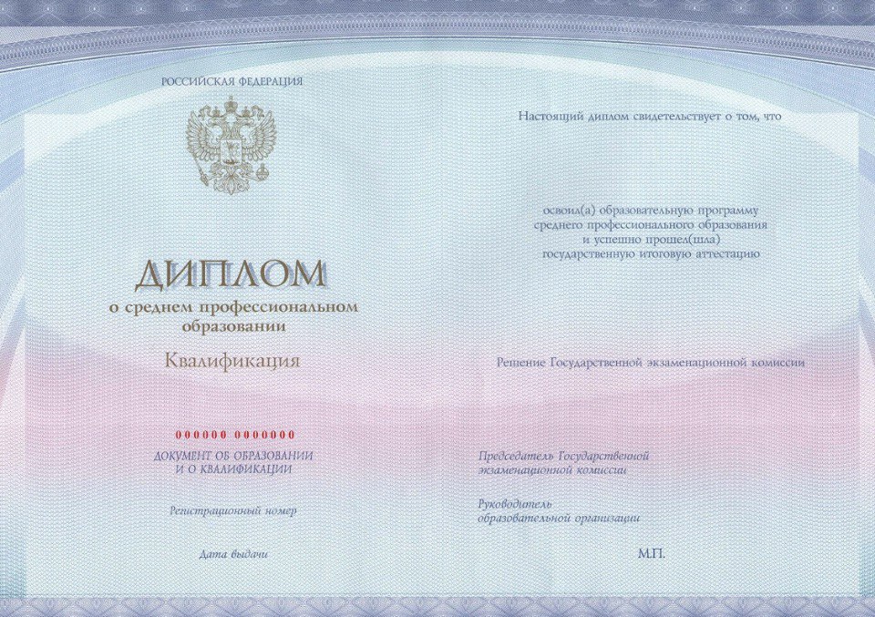 Диплом колледжа 2018 образец: Образец диплома колледжа (+вкладыш ...