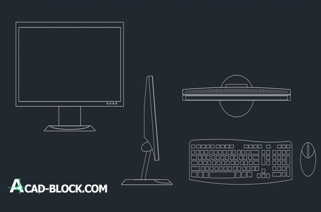 Чертеж компьютера. AUTOCAD на мониторе. Монитор dwg. Ноутбук Автокад чертеж.