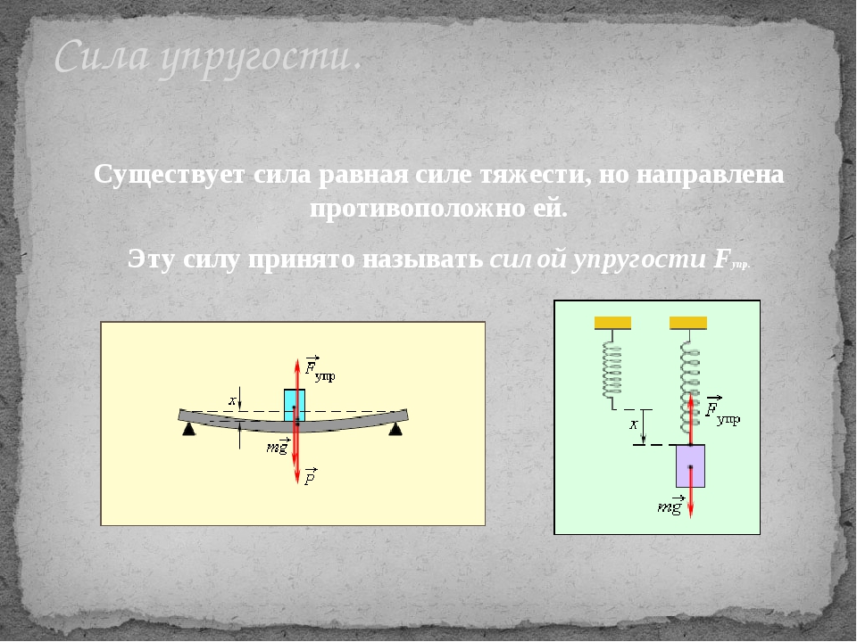 На рисунке изображена сила тяжести упругости трения вес