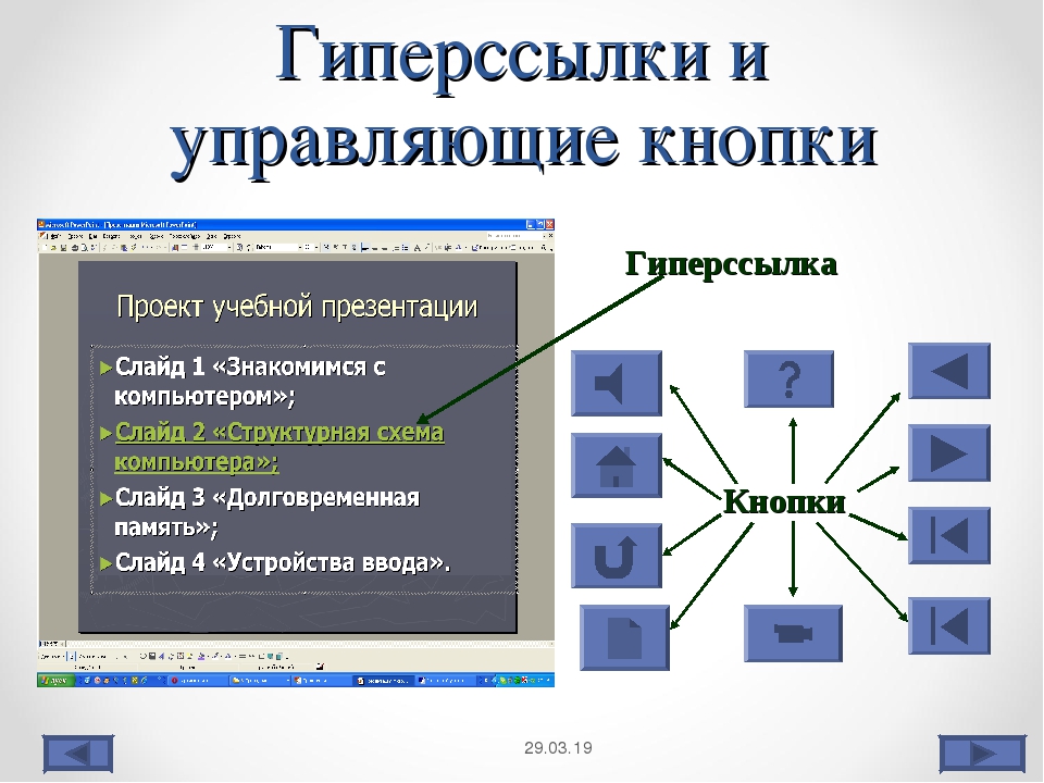 Как сделать управляющие кнопки в презентации powerpoint 2016