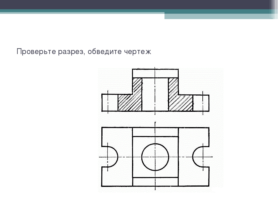 Разрез на чертеже определение