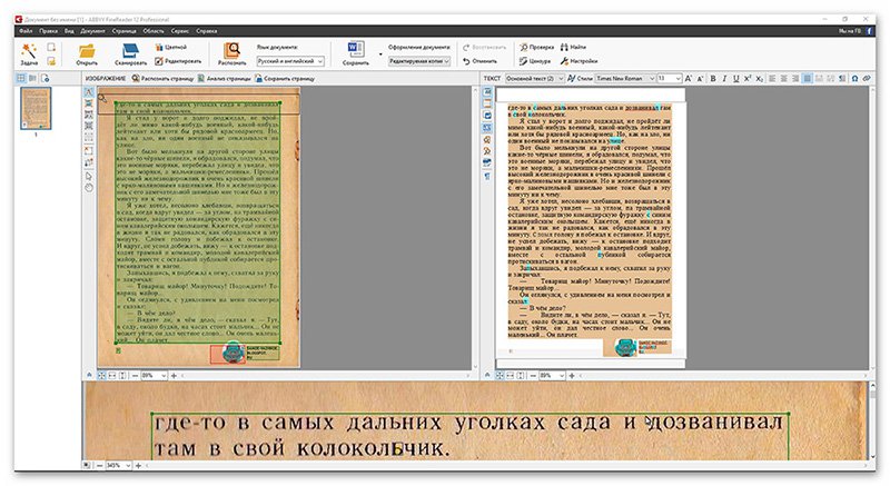 Сканирование текста с картинки в word