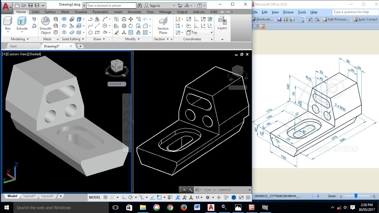 В каких областях можно применять 3d модель autocad