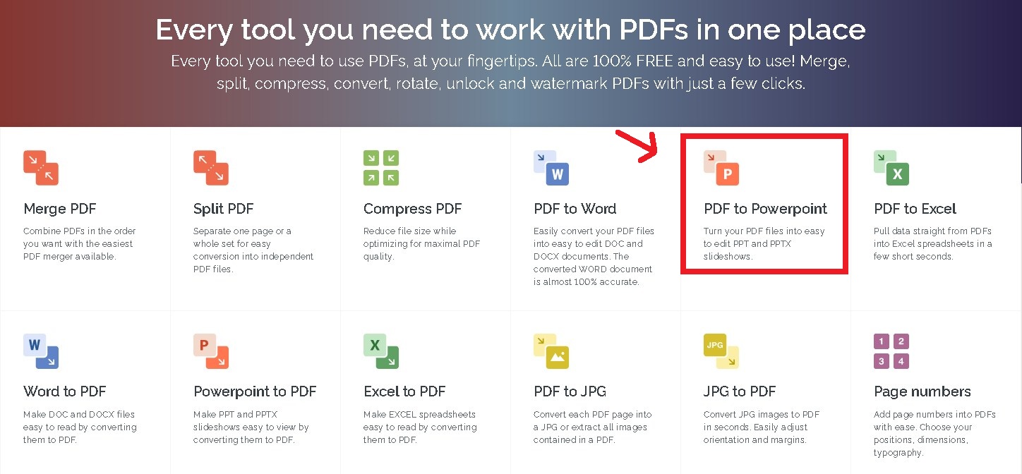 Конвертирование презентации в pdf