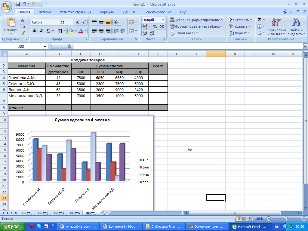 Картинку в таблицу excel