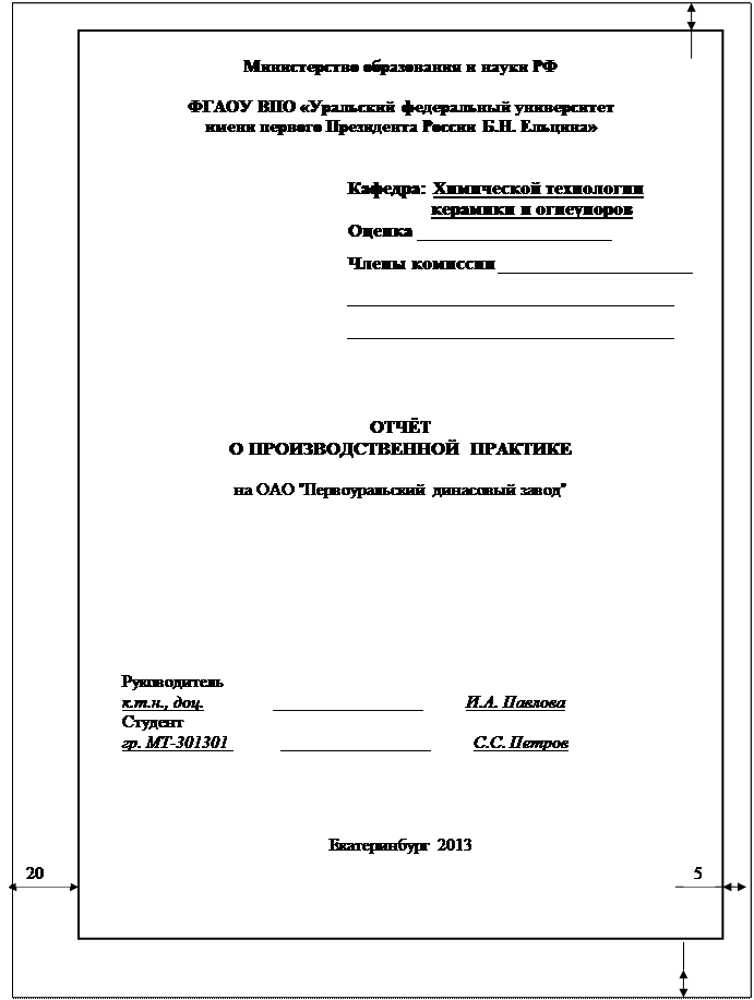 Оформление титульного листа индивидуального проекта