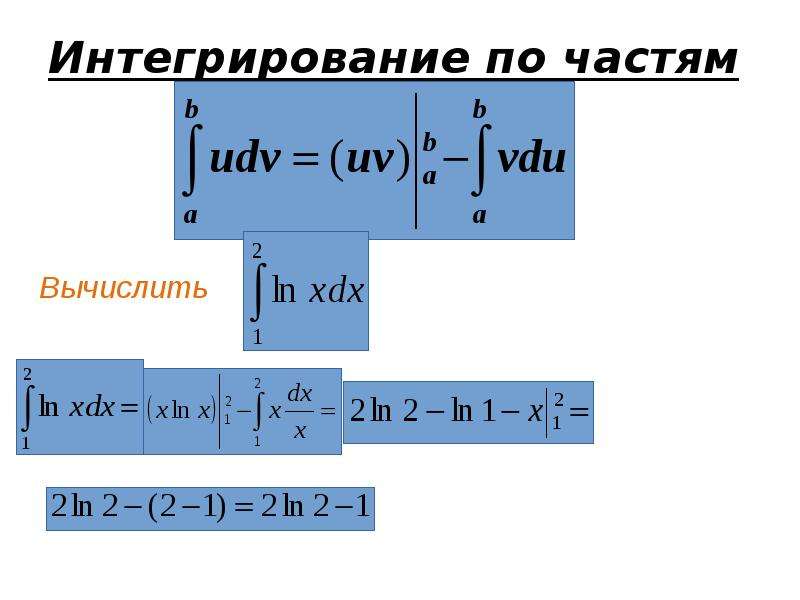 Метод интегрирования по частям примеры интегралов: Интегрирование по частям, формулы и примеры решений - Санкт-Петербургское государственное бюджетное учреждение социального обслуживания населения