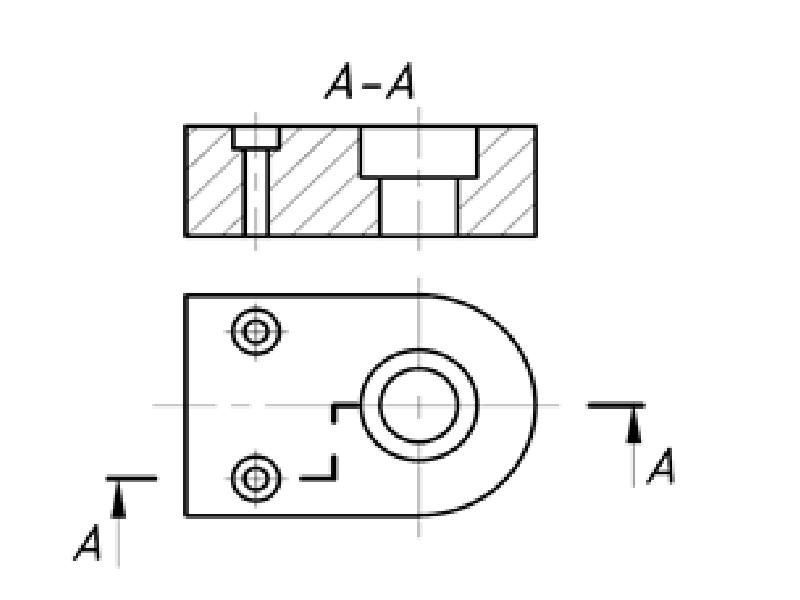 Разрезы простые и сложные обозначение на чертеже