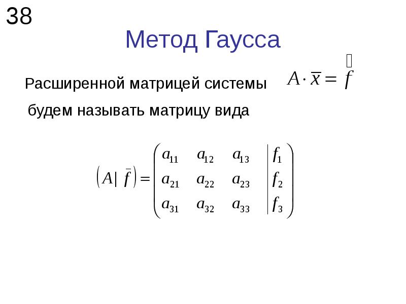 Компактная схема гаусса