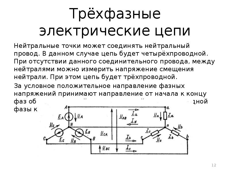 Трехфазный переменный ток презентация