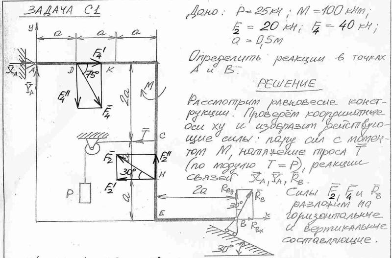 Руководство по решению задач по технической механике мовнин