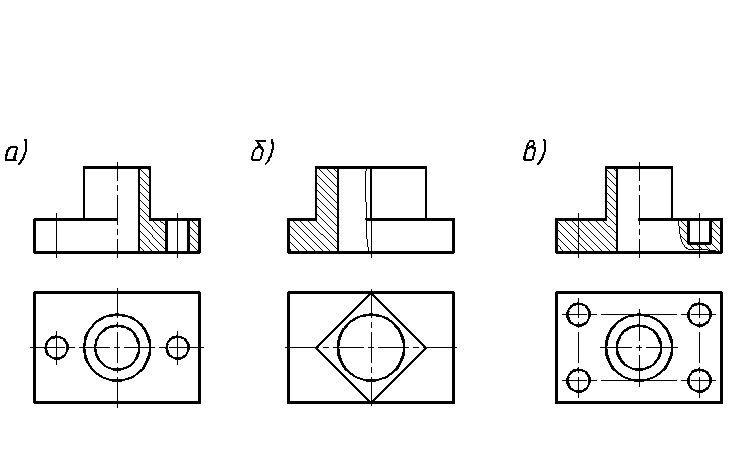 Изображения виды разрезы сечения инженерная графика