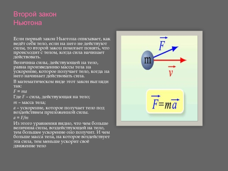 Ньютон это в физике. Формулы сил, второй закон Ньютона.. Второй закон Ньютона m1/m2. Первый закон Ньютона. Первый и второй закон Ньютона.