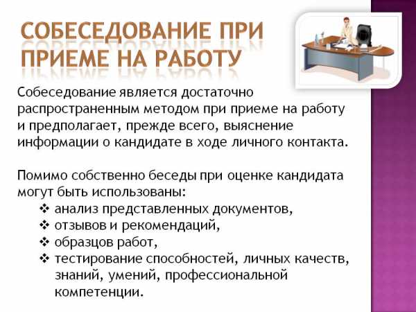 Собеседование при приеме на работу презентация