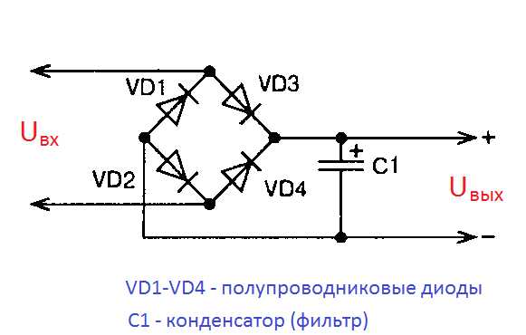 Постоянный ток в переменный простая схема