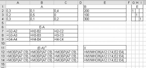 Метод гаусса в excel