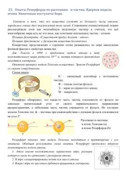 План характеристики атома